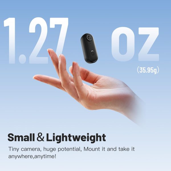 128GB FHD 1080P Mini Body Camera, Wearable Action Body Cam, Thumb Size Hands Free Recording Body Worn Camera, Premium Portable Camcorder Mount Anywhere for Work, Travel, Pet Walking (Black) - Image 2