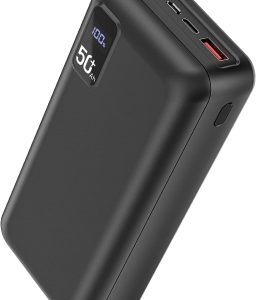 Power Bank 50000mAh 22.5W Fast Charging Portable Charger USB-C Quick Charge with 3 Outputs & 2 Inputs LED Display Huge Capacity External Battery Pack for Most Electronic Devices on The Market